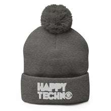 Cargar imagen en el visor de la galería, Gorro con pompón HappyTechno Color