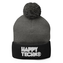 Cargar imagen en el visor de la galería, Gorro con pompón HappyTechno Color
