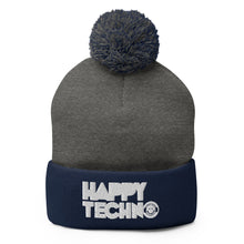 Cargar imagen en el visor de la galería, Gorro con pompón HappyTechno Color