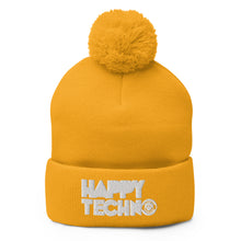 Cargar imagen en el visor de la galería, Gorro con pompón HappyTechno Color