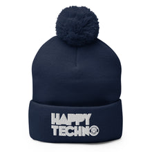Cargar imagen en el visor de la galería, Gorro con pompón HappyTechno Color