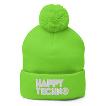 Cargar imagen en el visor de la galería, Gorro con pompón HappyTechno Color