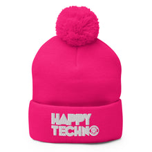 Cargar imagen en el visor de la galería, Gorro con pompón HappyTechno Color