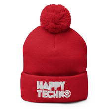 Cargar imagen en el visor de la galería, Gorro con pompón HappyTechno Color