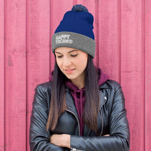 Cargar imagen en el visor de la galería, Gorro con pompón HappyTechno Color