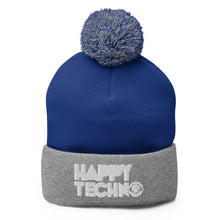Cargar imagen en el visor de la galería, Gorro con pompón HappyTechno Color