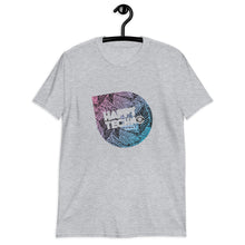Cargar imagen en el visor de la galería, Camiseta de manga corta unisex HappyTechno Music Tiger Purple