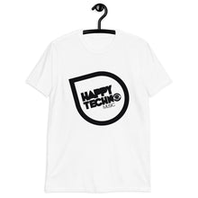 Cargar imagen en el visor de la galería, Camiseta de manga corta unisex HappyTechno Music Black
