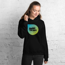 Cargar imagen en el visor de la galería, Sudadera con capucha unisex HappyTechno Music Tiger Green
