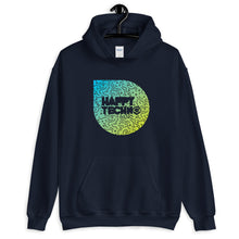Cargar imagen en el visor de la galería, Sudadera con capucha unisex HappyTechno Music Tiger Green