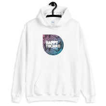 Cargar imagen en el visor de la galería, Sudadera con capucha unisex HappyTechno Music Tiger Purple