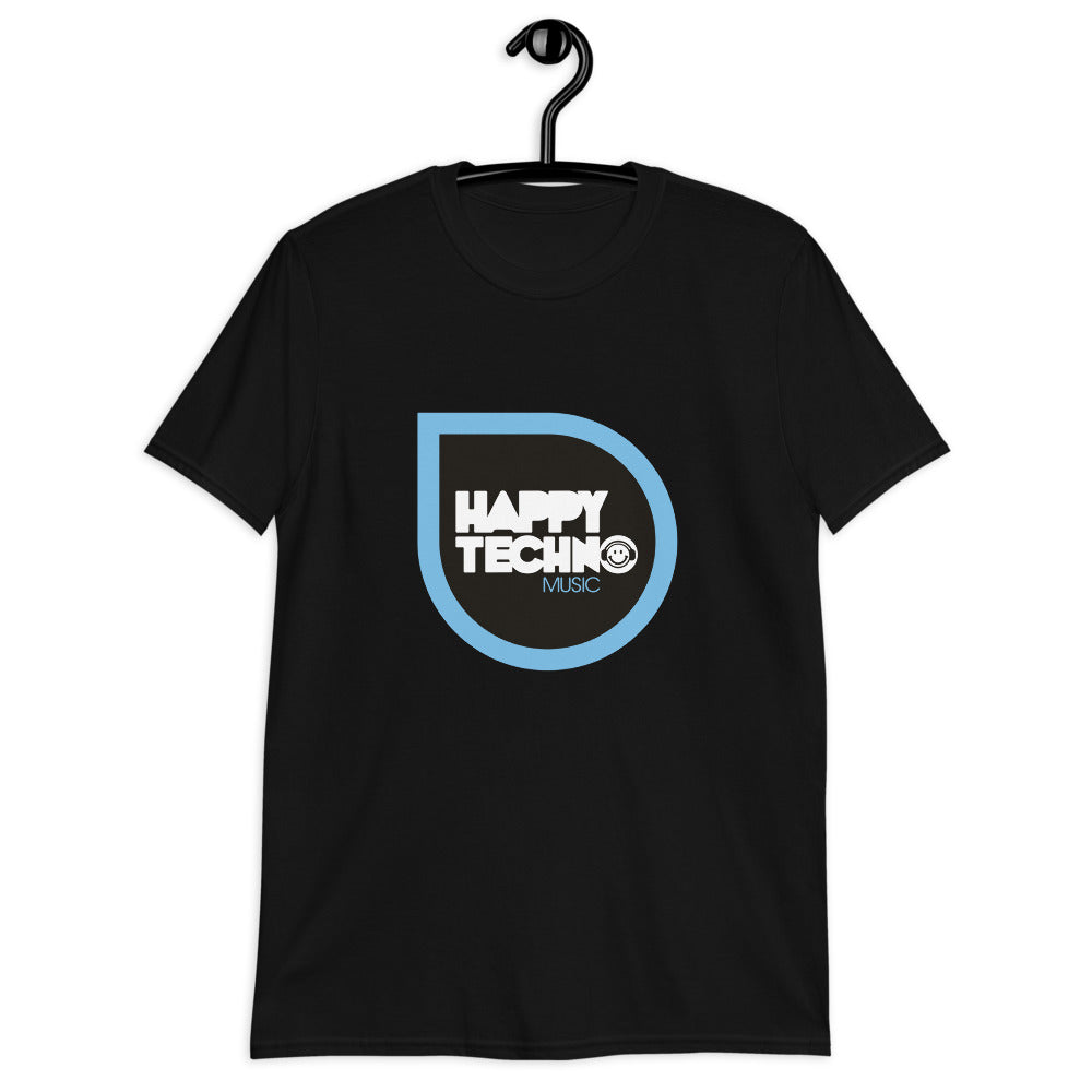 Camiseta de manga corta unisex HappyTechno Music Big