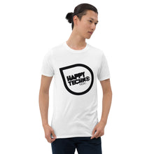 Cargar imagen en el visor de la galería, Camiseta de manga corta unisex HappyTechno Music Black
