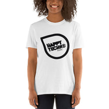 Cargar imagen en el visor de la galería, Camiseta de manga corta unisex HappyTechno Music Black
